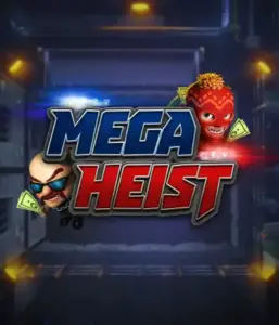 Step into the action-packed world of the Mega Heist game by Relax Gaming, highlighting quirky characters ready to pull off a bank heist. This image portrays the drama of the heist with its striking logo and a shadowy vault backdrop. Perfect for fans of heist movies, offering a gripping gaming experience. 