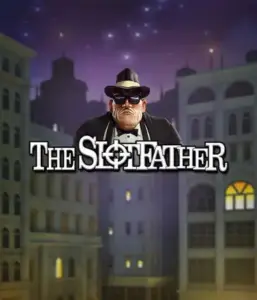 Enter the underworld realm of The Slotfather game by Betsoft, featuring a powerful mafia boss posed against a moonlit cityscape. This image conveys the intense atmosphere of the organized crime, with the boss dressed in a classic black suit and fedora. Perfect for players who enjoy mafia stories, offering a captivating escape. 