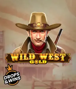  See the bold sheriff of "Wild West Gold," a captivating slot game by Pragmatic Play. The visual features a stern-faced sheriff with a sheriff’s badge, set against a dusty Old West town backdrop. The game's title is boldly featured in a classic font, highlighting the theme of adventure and law enforcement in the wild frontier. 